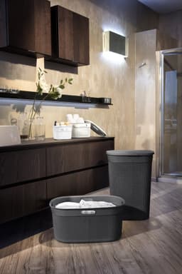 Curver Filo Wasmand met deksel 55L + Wasmand 45L - Antraciet — thumbnail 3