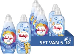 Robijn Perfect Match Wasmiddel en Wasverzachter Pakket - Morgenfris - 5 stuks - (60 Wasbeurten) - Voordeelverpakking — thumbnail 1