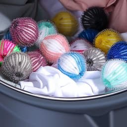 6 Stuks Nylon Wasserij Bal Decontaminatie Wasmachine Wassen En Beschermen Bal Plakken En Verwijderen Ontharing Cleaning — thumbnail 3