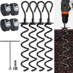 Grondanker set trampoline onderdelen - stevige anchoring kit — thumbnail 1