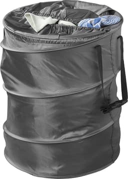 ProPlus Waszak opvouwbaar - Ø46 x 60 cm - Wasmand - Pop-up waszak - Waszak Opvouwbaar Camping - Zwart — thumbnail 3