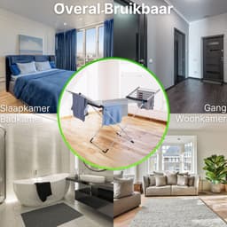 DreamGoods Elektrisch Droogrek - Instelbare Verwarming & Timer - Verwarmd Wasrek Inklapbaar - Duurzaam Drogen - Verwarmd Droogrek - Elektrisch Wasrek - Wasrek Inklapbaar - Droogrek met Verwarming Energiezuinig — thumbnail 5