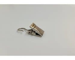 Jumada's - Gordijn- en handdoek- en theedoek-knijpers - RVS - Zilver - 10 stuks