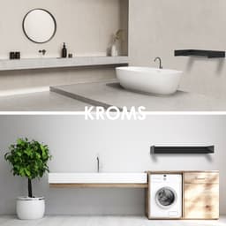 KROMS Full Color Zwart 80cm Wanddroogrek - 4m Drooglengte - Incl. Boormal - Droogrek Inklapbaar - Wasrek Hangend - Uitklapbaar - Muur - Ophangbaar — thumbnail 5