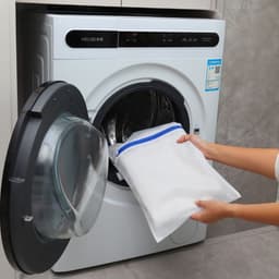 Wowup Waszak | Laundry bag | Set van 6 waszakken met rits | Familie Set | Blauwe rits | Transparant | Wasnet | Waszakjes | Vakantie als kledingsorteerder | Groot formaat | Laken/schoenen/bh/ondergoed/kleding — thumbnail 2