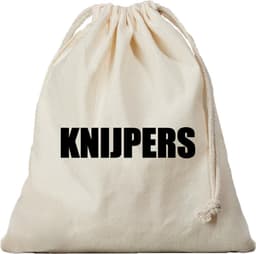 Canvas knijperzak - opbergzakje knijpers - naturel - met koord - 25 x 30 cm - en 100 houten wasknijpers - Knijperzak met knijpers — thumbnail 3