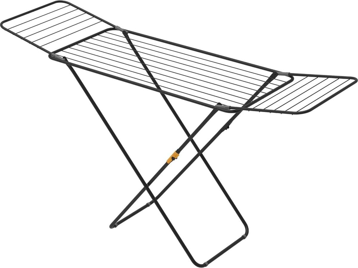 Droogrek met vergrendelbare vleugels - veiligheidsvergrendeling - 52 x 176 x 96 cm - 18 m droogoppervlak - design en kwaliteit - sterkste droogrek - kleding — afbeelding 1