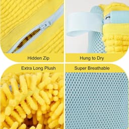 Net Shoe Washing Bag Dispenser met ritssluiting - Shoe Anti-Deformation Waszak - Beschermende Waszak voor Schoenen Wasmachine rek — thumbnail 5