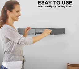 Equivera Wanddroogrek - Wasrek - Droogrek - Wanddroogrek Inklapbaar - Wand Droogrek — thumbnail 4