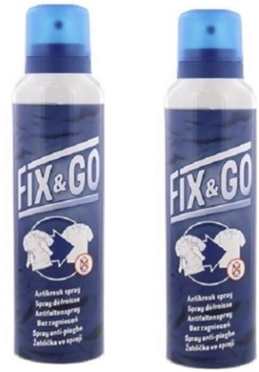 2x Fix en GO Anti Kreuk Spray - 2x185ml — afbeelding 1
