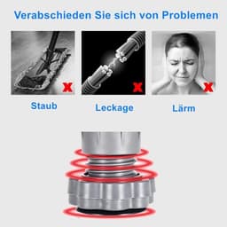 Wasmachine Voetkussens - Anti-vibratie Pads - Apparaten Stabiliseren - Verstelbare Hoogte - 4 stuks - Grijs — thumbnail 2