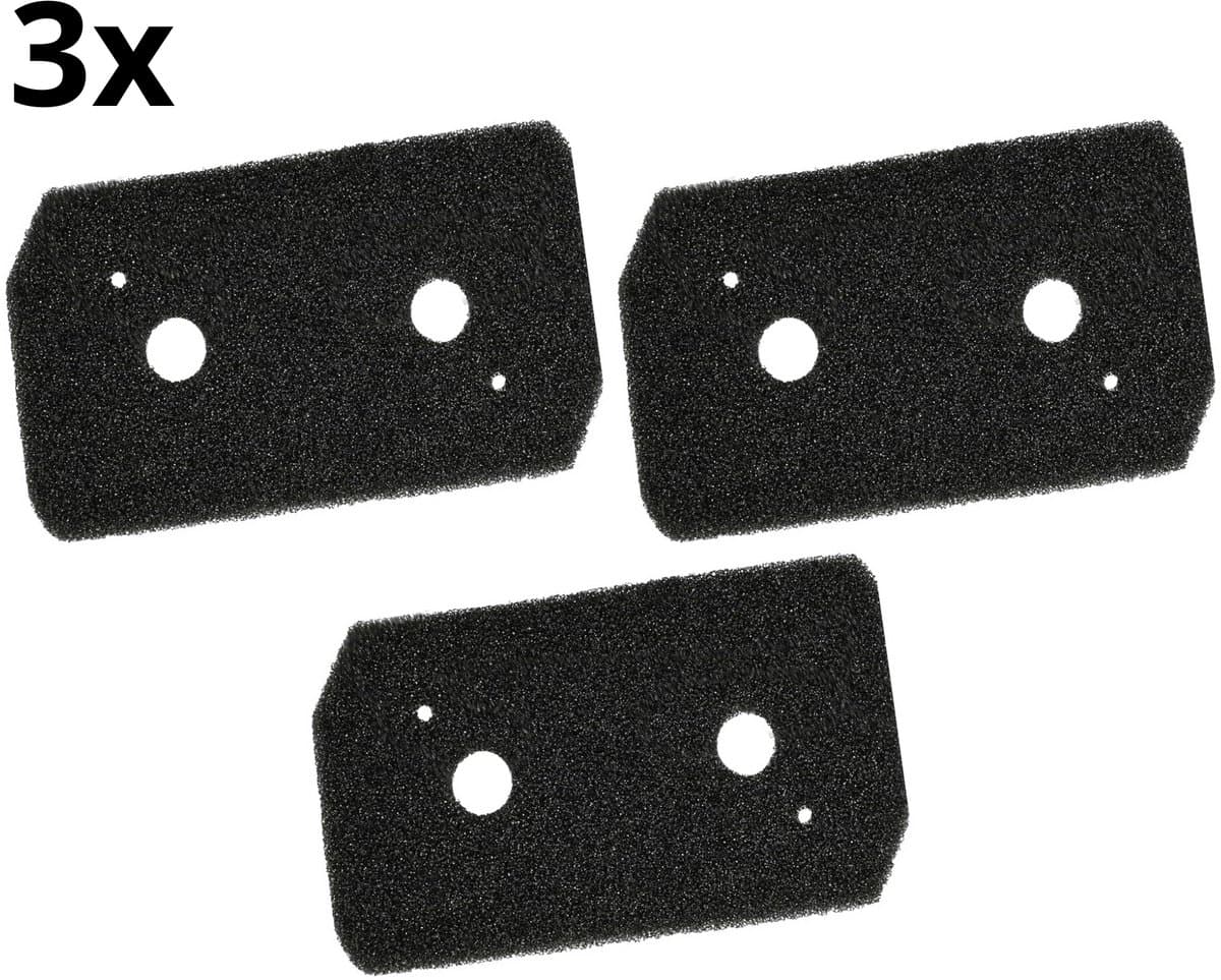 Bramokava – Droger Filter – 3 Stuks – Geschikt voor Bosch Siemens - Condensor Wasdroger Droogkast Schuimfilter – Alternatief voor 12007650 – 225x125x20 mm — afbeelding 1