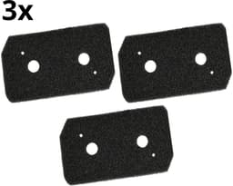 Bramokava – Droger Filter – 3 Stuks – Geschikt voor Bosch Siemens - Condensor Wasdroger Droogkast Schuimfilter – Alternatief voor 12007650 – 225x125x20 mm — thumbnail 1