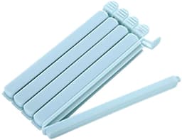 Voedselzak Sluitclips - Vershoudclips Snackclips - Zakken Afdichten - Herbruikbaar Draagbaar - 5 Stuks - Blauw — thumbnail 1