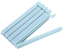 Voedselzak Sluitclips - Vershoudclips Snackclips - Zakken Afdichten - Herbruikbaar Draagbaar - 5 Stuks - Blauw