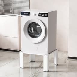 Wasmachine verhoger 63x54x32 cm - Wasmachine opbouwmeubel - Wasmachine sokkel - Wasmachine Kast Max 100kg - Wit — thumbnail 5