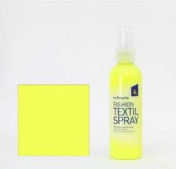 La Pajarita textielspray knutselverf 100ml neon geel textiel. — thumbnail 1
