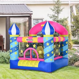 Opblaasbaar Springkasteel met Glijbaan voor Kinderen | Speelkasteel voor 2 Personen | Veilig en Snelle Opblaasfunctie | Geschikt voor 3-12 Jaar — thumbnail 2