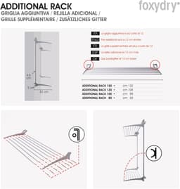 Foxydry Wall Plus 152 cm White - wanddroogrek -bediening rechts- 152 x 52 x 137 cm — thumbnail 5