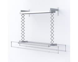 Foxydry 160 cm elektrische droogrek voor wandmontage met verwarming - 160 X 53 X 25 cm