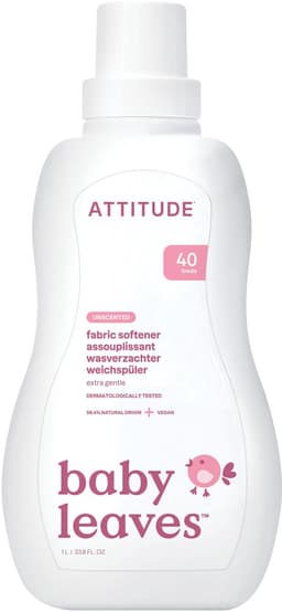 ATTITUDE wasverzachter vloeibaar parfumvrij - Baby Leaves (40 wasbeurten) ECO - duurzaam — thumbnail 2