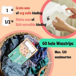 BambiClean Wasstrips Lentedroom - 120 wasbeurten - Milieuvriendelijke Wasmiddeldoekjes - Wasmiddel Strips — thumbnail 4