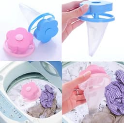Pet Hair Remover - 2 Stuks Blauw - Wasmachinebal - Handig voor huisdierharen - Huisdierharen verwijderen - Anti-haren - Drogerbol anti-haren - E1.2 — thumbnail 1