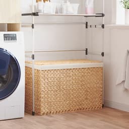vidaXL - Wasmand - met - 3 - vakken - 75x42,5x52 - cm - waterhyacint — thumbnail 3