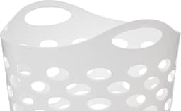 5Five Flexibele wasmand/opbergmand - rond - wit - 75 liter - D41 x H66 cm — thumbnail 2