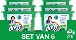 Dreft 4in1 Ultimate Care Wascapsules Blauwe Droom - 6 x 16 caps — thumbnail 1