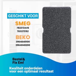 Fixem® - Geschikt voor Beko droger filter 2964840100 - Wasdroger filter - Spons filter - Filter voor droger- 245x155mm 3 stuks — thumbnail 3