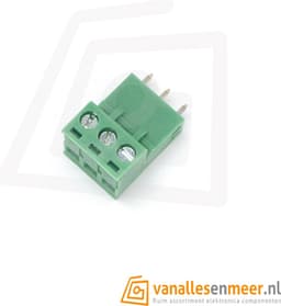 Schroef terminal 3pin 2-delig recht KF2EDG 5.08 - 10 stuks — thumbnail 4