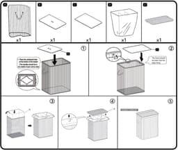 ENGLISH HOME 100L opvouwbare 3-compartimenten wasmand met deksel, wasmand met uitneembare voering, opberg organizer, wasmanden voor wasgoed badkamer, bamboe 52x32x60 cm Bruin — thumbnail 4