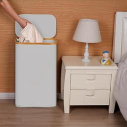 Mrs. Jones Wasmand smal 75 l wasmand met deksel lichtgrijs - opbergen - organiseren . — thumbnail 4
