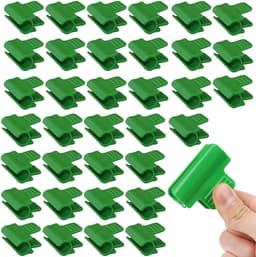 JGS ® Set van 35 Groene Kas Klemmen voor Planten en Netten met Sterke Grip — thumbnail 1