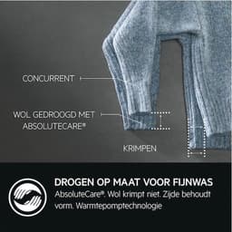 AEG TR8ESSEN EcoLine 8000 serie AbsoluteCare - Wasdroger Warmtepompdroger - 8 kg - A+++ — thumbnail 5