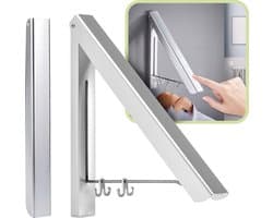 Wanddroogrek hangend - Kledinghanger - Dressboy - Droogrek muur - Wasrek Inklapbaar — afbeelding 1