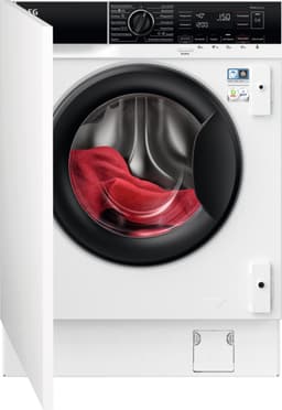 AEG Series 8000 LWR8WI7680, Voorlader, Ingebouwd, Wit, Links, Zwart, Knoppen, Draaiknop — thumbnail 1