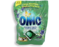 Omo Wascapsules Flowerly White Orchid 42 stuks