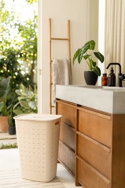 Curver Softex Wasmand met Deksel 56L + Wasmand 45L - Beige — thumbnail 4