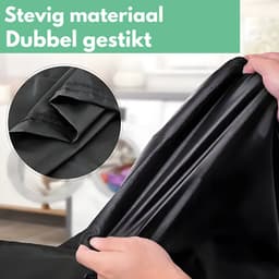 Waszak XXL - 90x60cm - Zwart - Met Trekkoord - Polyester - Laundry Bag - Vuile Was Zak — thumbnail 2