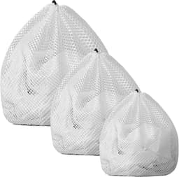 Waszakkenset 3 stuks (30x40 cm) - Herbruikbare en duurzame polyester zakken - met trekkoord - beschermen shirts, sokken en ondergoed in de wasmachine — thumbnail 1