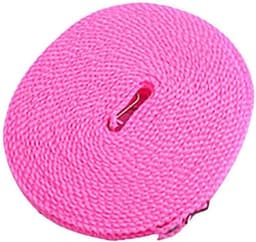 5m Non Slip Windproof Hanging Fence Line Type Clothes Line for Travel Home Washing - Pink — thumbnail 1