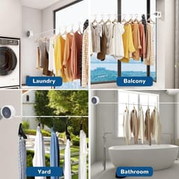 Retractable Clothesline Non-Sagging 4.2m with Automatic Roll-Up and Locking Function — thumbnail 5