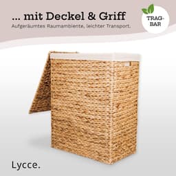 RFWR® Ruimtebesparende Wasmand met Deksel voor Kleine Ruimtes - 80 Liter Opbergruimte — thumbnail 4