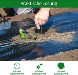 Allecto Premium - Grondankers | Tuinharingen | Verzinkt | Grondhaken | U-spatnagels | Hekklemmen | Grondnagels | Tuinvlies | Worteldoek | Camping | Tuinnetten | Haringen - 50 stuks. — thumbnail 4