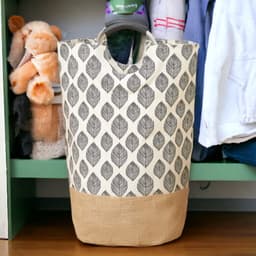 Bera Home Wasmand Set van 2 - Opvouwbare Wasmanden - Inklapbaar Wastas - 31x58cm - 2x43 Liter - IJzeren Pijpenrek - Praktische Wasoplossing — thumbnail 2