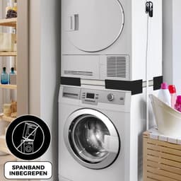 Vonia Tussenstuk Wasmachine Droger - Stapelkit Wasmachine Droger - Universeel - Verstelbaar - Zwart — thumbnail 5