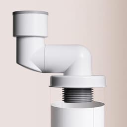 Afvoerpijp Geurblokker - Geurwerende Muurafvoer - Voorkomt Nare Luchtjes - Zelfsluitende Terugslagklep - Voor 50/70mm Buizen - Wit — thumbnail 2