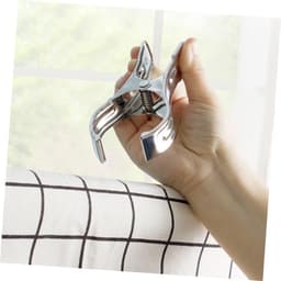 Roestvrijstalen Wasknijpers - Grote Kledingklemmen - Kleding Drogen - Sterke Klemkracht - 12 cm - Zilver — thumbnail 3